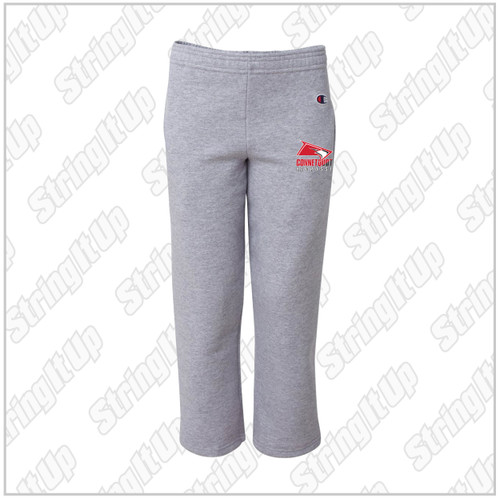 Connetquot Lacrosse Youth Champion - Double Dry Eco® Youth Open Bottom Sweatpants with Pockets