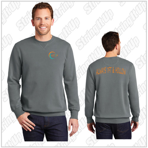 Long Island Surf Park - Port & Company® Beach Wash™ Garment-Dye Sweatshirt - Pewter