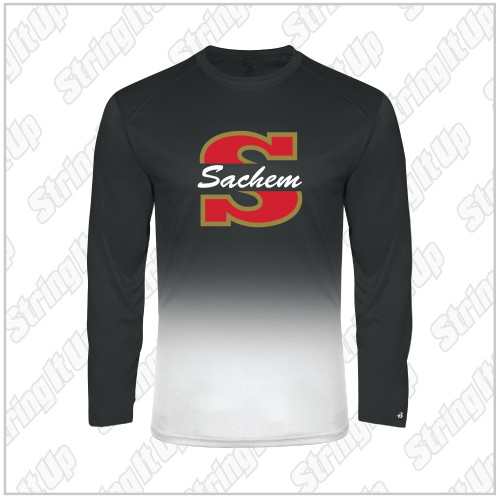 Sachem Youth Badger Sport Ombre Long Sleeve Black