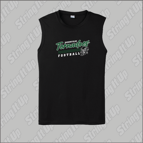 Harborfields Sport-Tek Posicharge Sleeveless Tee - Black