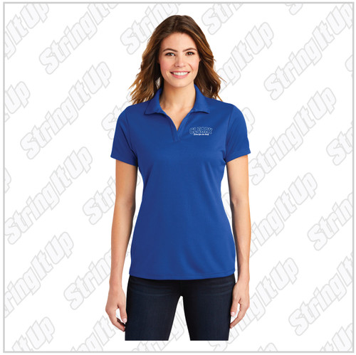 Cleary School Ladies PosiCharge RacerMesh Polo - Royal