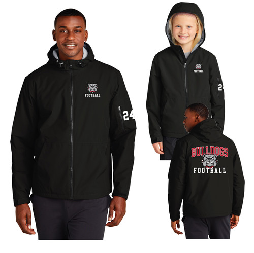 Bulldogs Football Sport-Tek® Waterproof Insulated Jacket Adult & Youth
