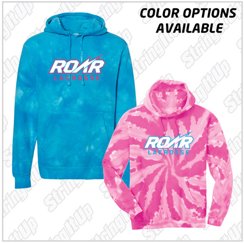 Roar Girls Lacrosse Youth & Adult Independent Trading Co. Tie-Dyed Hoodie