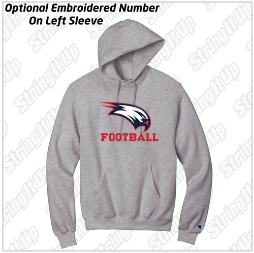 CSH Football Champion® Powerblend® Hoodie - Grey 