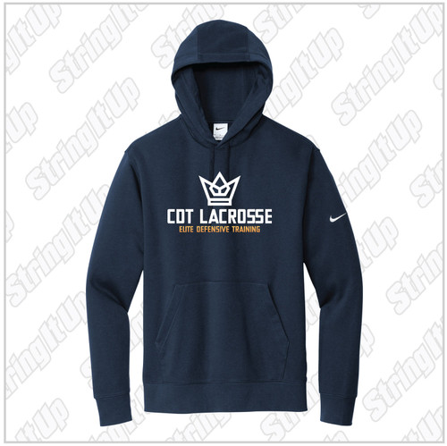 CDT Lacrosse Nike Club Fleece Sleeve Swoosh Pullover Hoodie
