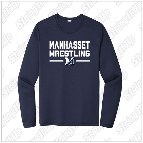 Manhasset Wrestling Sport-Tek ® Posi-UV ® Pro Long Sleeve Tee