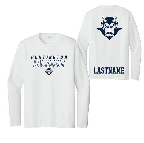 NEW!! Huntington Lax Youth Sport-Tek® Youth PosiCharge® Competitor™ Long Sleeve - White