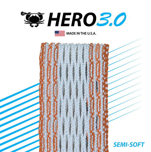 East Coast Dyes ECD Hero 3.0 Semi-Soft Mesh Stringing Orange Storm Striker