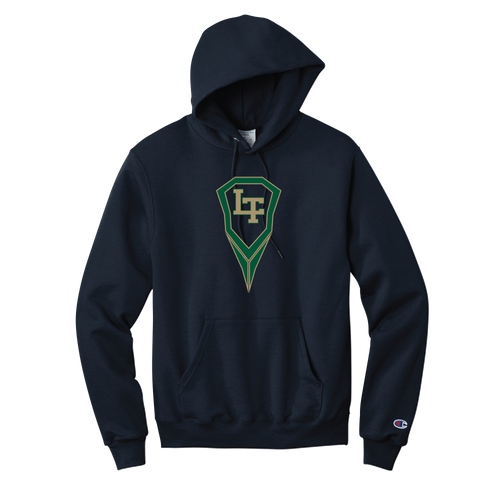 Lynbrook Lacrosse Champion® Powerblend® Pullover Hoodie - Navy Blue