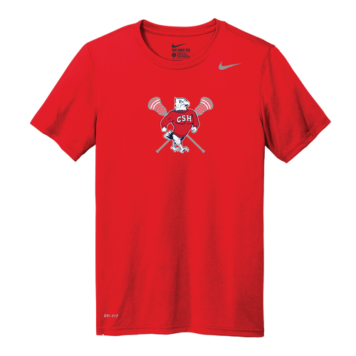 CSH Adult and Youth Nike Legend Dri-Fit Short Sleeve Tee - Red 