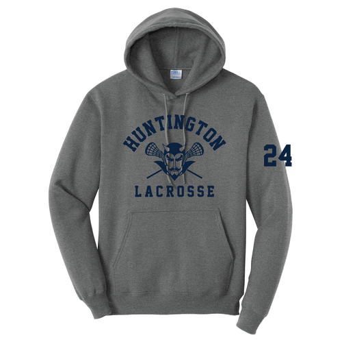 Huntington Lax Port & Company Core Fleece Pullover Hooded - Graphite Heather