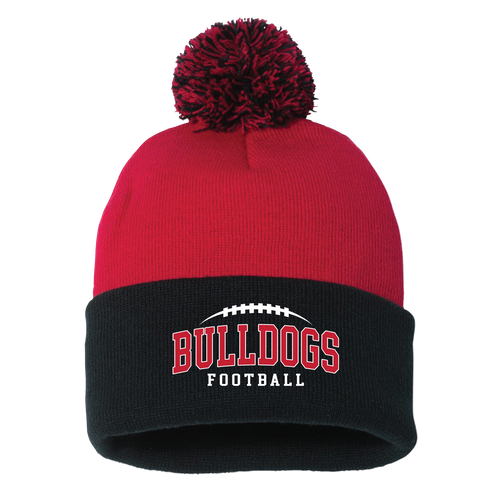 Bulldogs Football Pom-Pom Beanie Bulldogs Football Pom-Pom Beanie