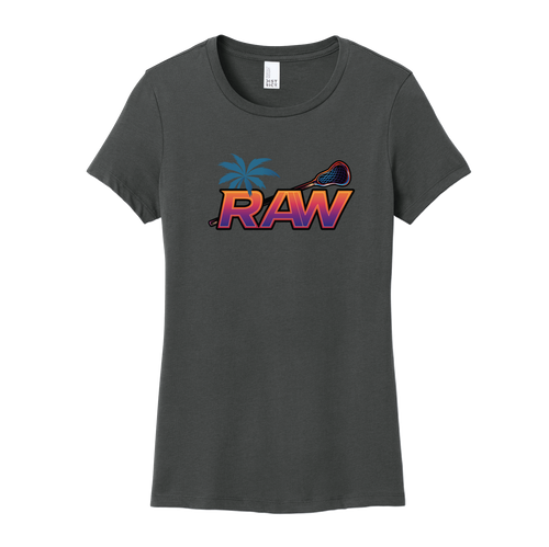 R.A.W. Lacrosse District ® Women’s Perfect Weight ® Tee Charcoal Grey R.A.W. Lacrosse District ® Women’s Perfect Weight ® Tee Charcoal Grey