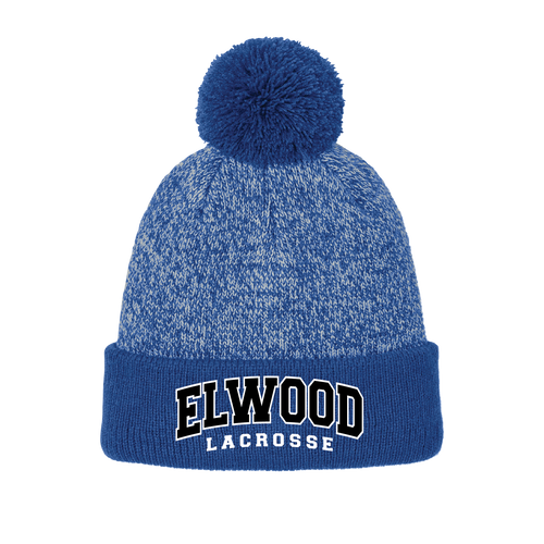 Elwood Lacrosse Sport-Tek® Halftime Heather Pom Beanie