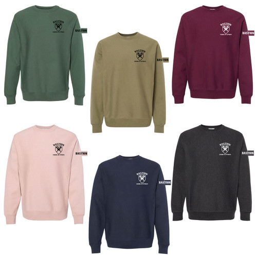 Bastion - Unisex Legend Premium Heavyweight Cross-Grain Crewneck Sweatshirt