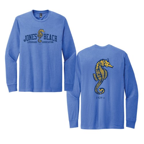 JBLA -  District® Perfect Blend® CVC Long Sleeve Tee -  Heathered Royal.