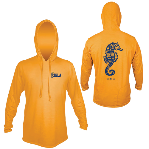 JBLA -  ANETIK - Men's Low Pro Tech Hooded Long Sleeve T-Shirt - Yellow.