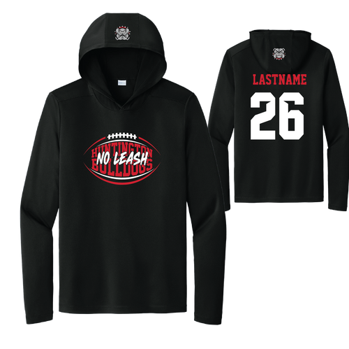 **New** Bulldogs Football - Sport-Tek - Adult & Youth Posi-UV Pro Long Sleeve Hoodie  - Black