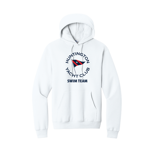Huntington Yacht Club -  Port & Company - Core Fleece Pullover Hooded Sweatshirt - White