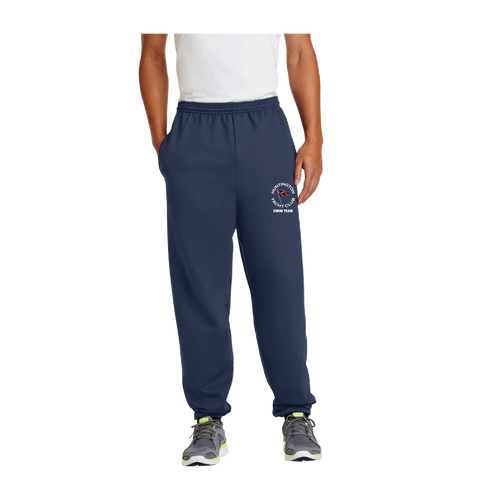 Huntington Yacht Club - Port & Co. - Core Fleece Sweatpants - Navy 