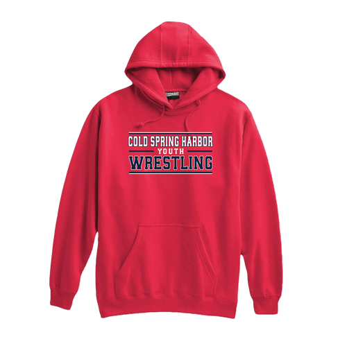 CSH Youth Wrestling Pennant Super-10 Hoodie - Red Adult & Youth