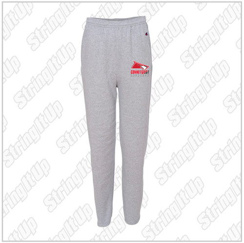 Champion Double Dry Eco Open Bottom Sweatpants with Pockets — Custom Logo  USA