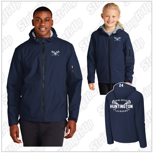 Huntington Lacrosse Sport Tek Waterproof Insulated Jacket Adult Youth