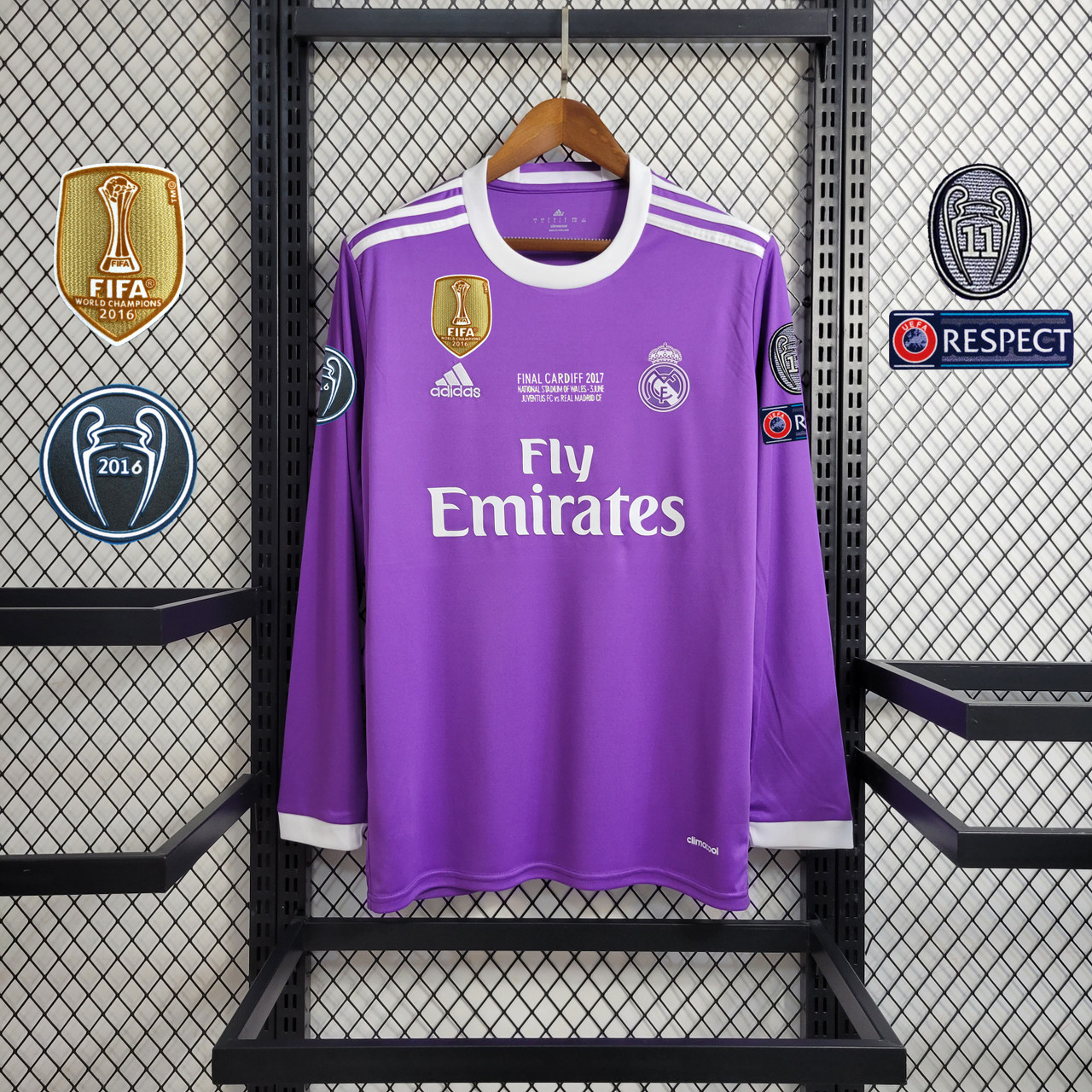 Real Madrid Jersey 17-18 UEFA Champions League and FIFA Patches