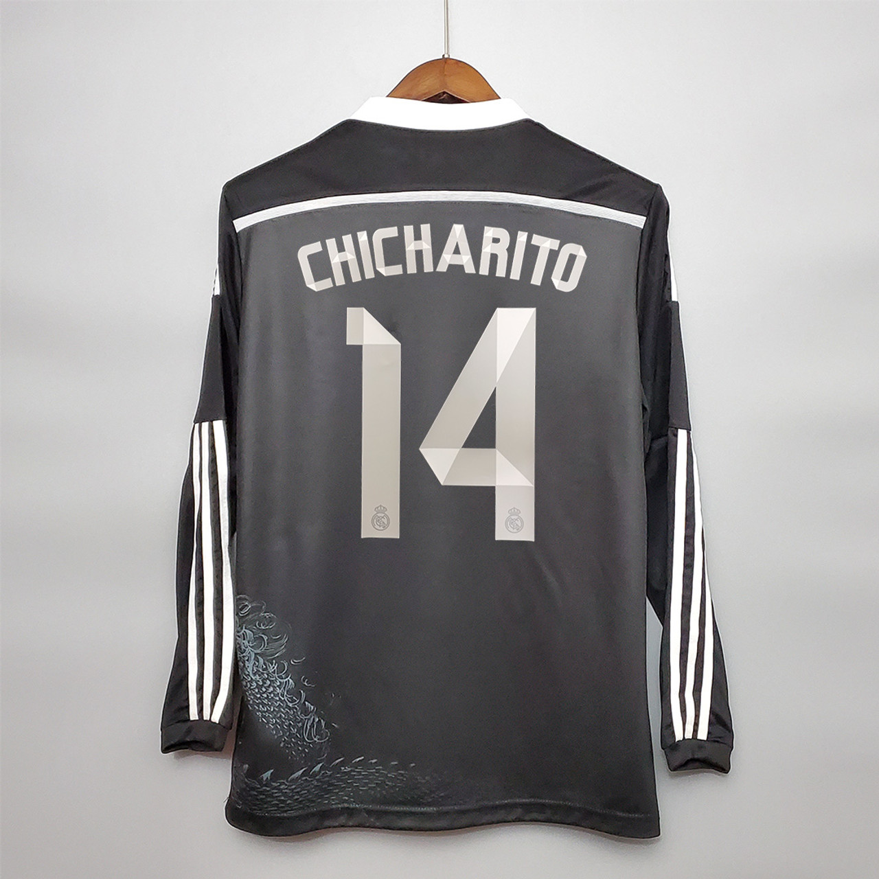 Real madrid long sleeve jersey black