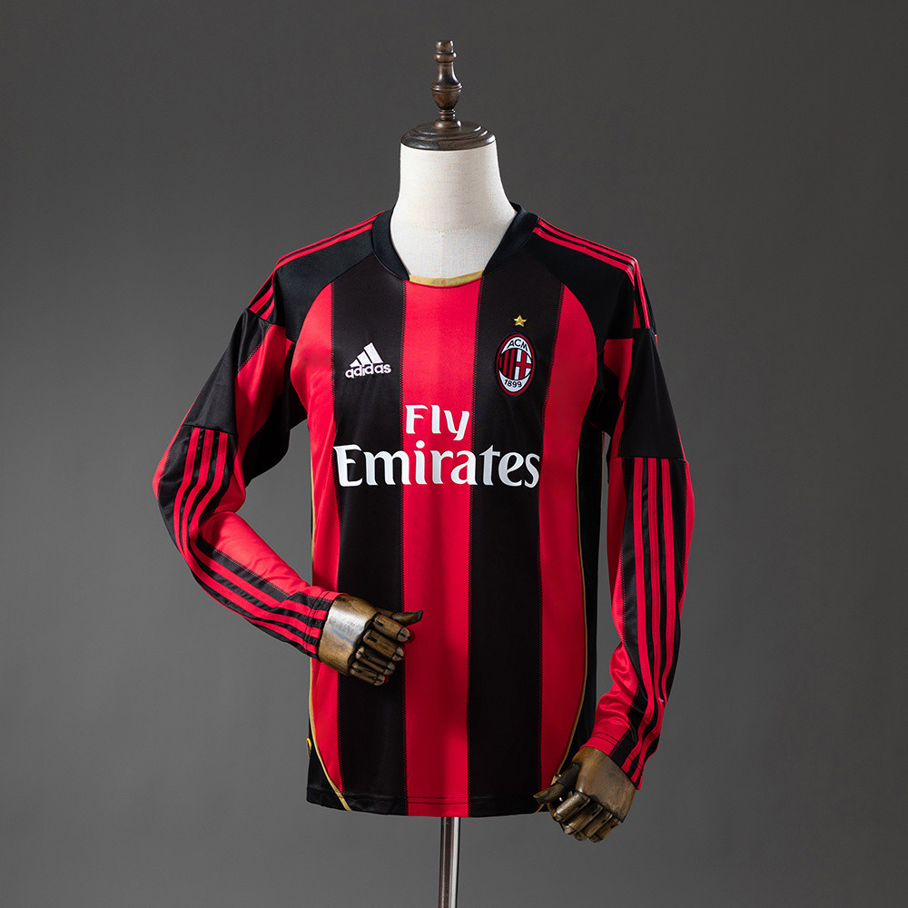 Retro AC Milan 10/11 Home Long Sleeve