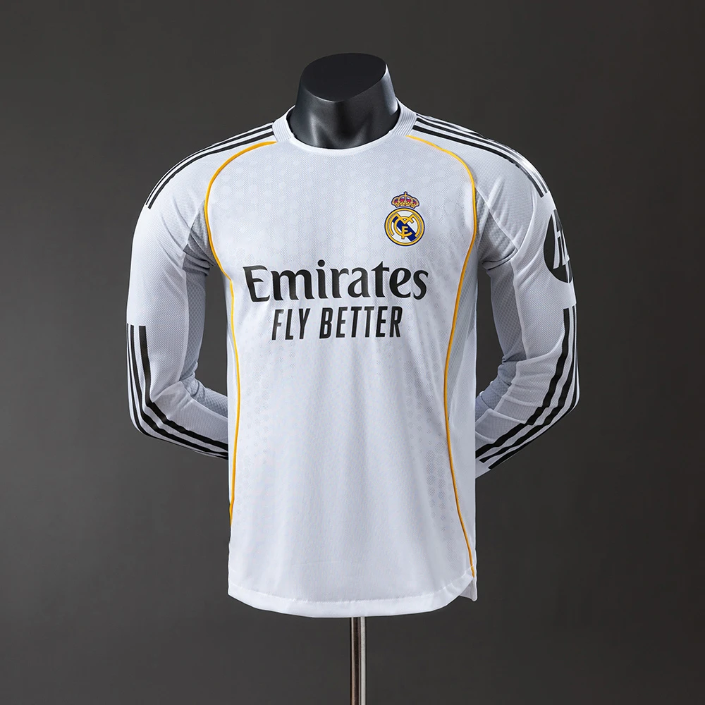 Real Madrid Player Version Home 2025/26 Long Sleeve