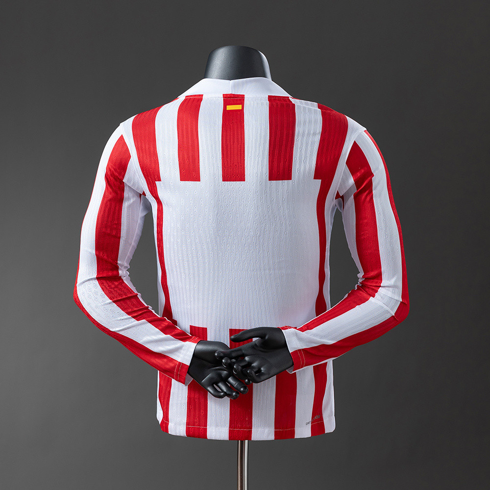Atletico Madrid Home Player Version 2025/26 Long Sleeve