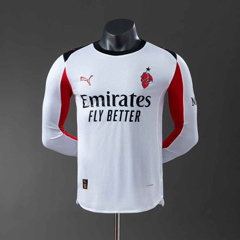 AC Milan Away Player Version 2025/26 Long Sleeve