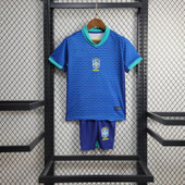 Kids Brazil 2024 Copa America Away Jersey