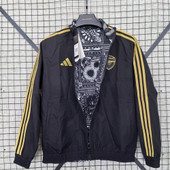 Arsenal 2025/26 Black Reversible Windbreaker