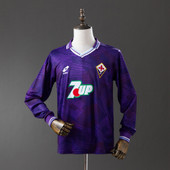Retro Fiorentina 92/93 Home Long Sleeve