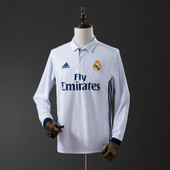 Retro Real Madrid 16/17 Home Long Sleeve