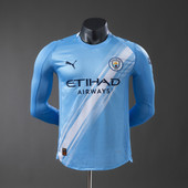 Manchester City Player Version Home 2025/26 Long Sleeve