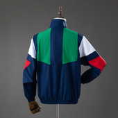 Italy Retro Windbreaker Geen/Blue