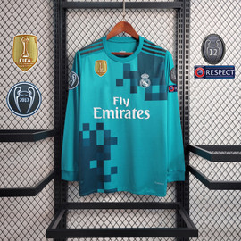 Real Madrid Third Away 17/18 Long Sleeve Jersey