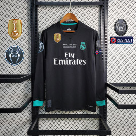 Real Madrid 17/18 Away Long Sleeve Jersey