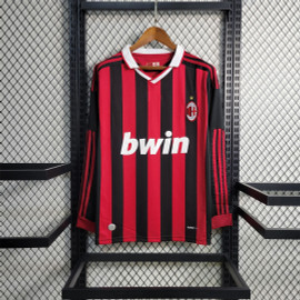 AC Milan Home 09/10 Long Sleeve Jersey