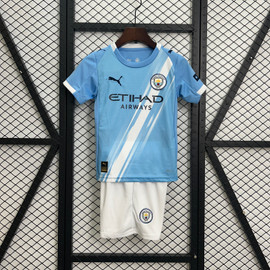 Kids Manchester City Home 2025/26 Jersey