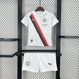 Kids Manchester City Club World 2025/26 White Jersey