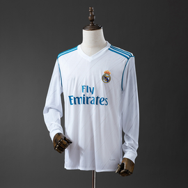 Retro Real Madrid 17/18 Home Long Sleeve