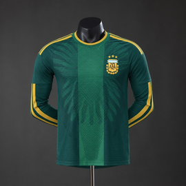 Argentina M10 Jersey Player Version Long Sleeve GK