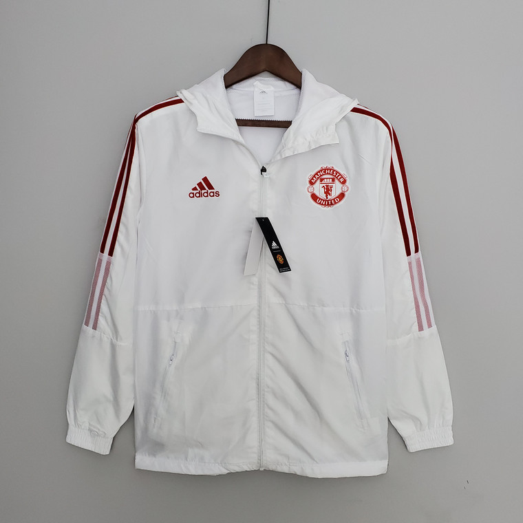 Manchester United White/Red Jacket