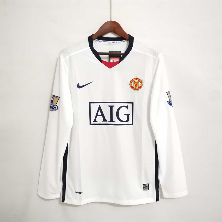 Manchester United Away 08/09 Long Sleeve Jersey