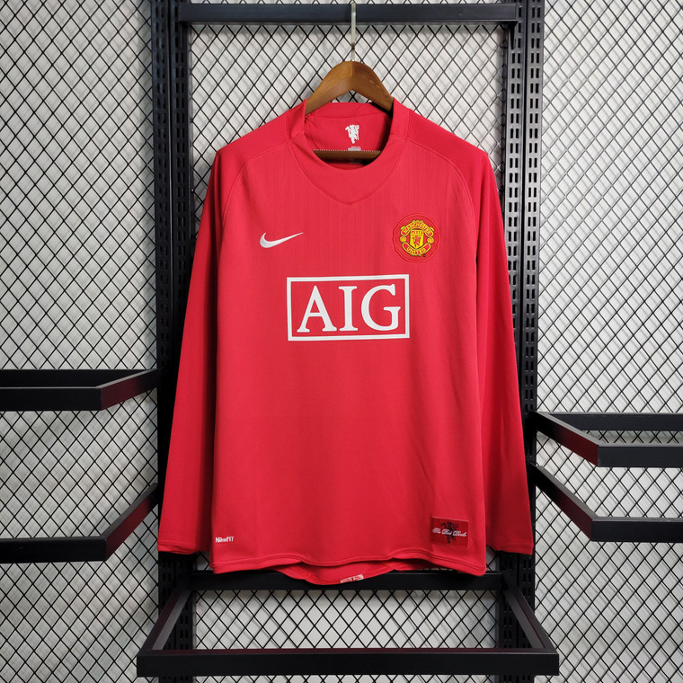 Manchester United Home 07/08 Long Sleeve Jersey