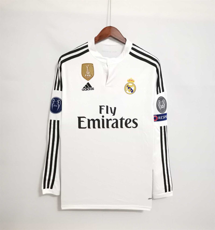 Real Madrid Home 14/15 Long Sleeve Jersey